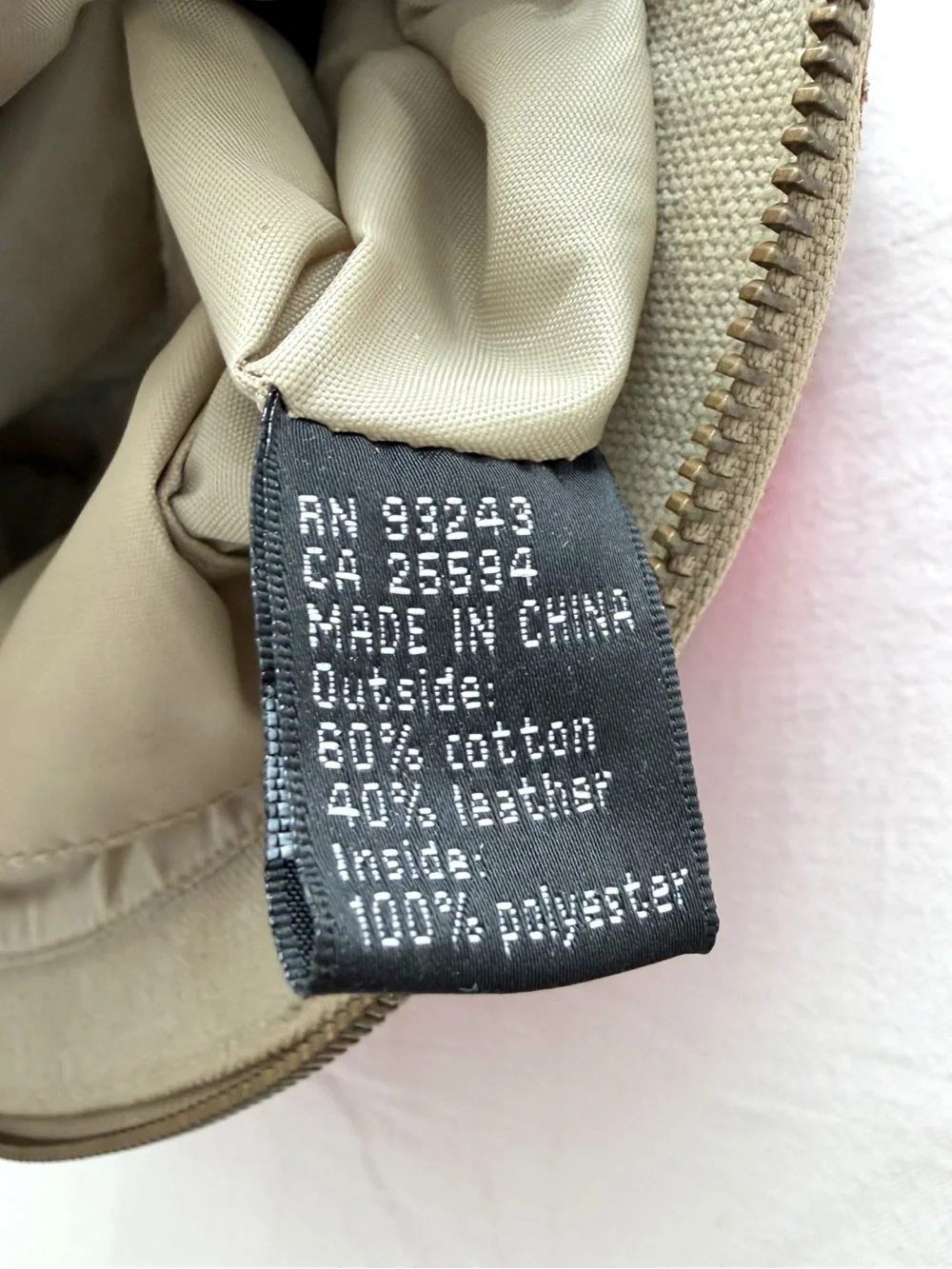 Y2K Small Tan & Pink Diesel Bag
